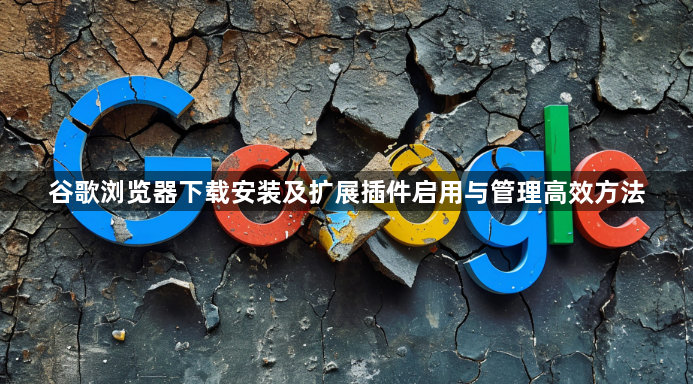 谷歌浏览器下载安装及扩展插件启用与管理高效方法1