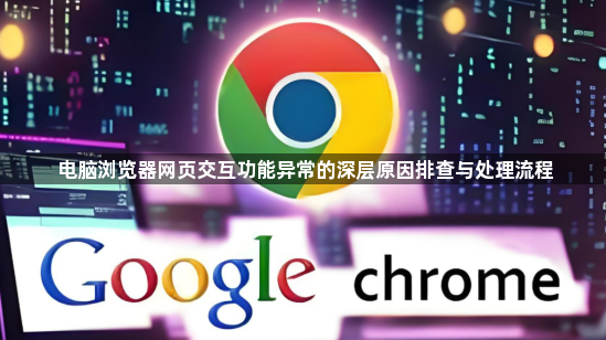 电脑浏览器网页交互功能异常的深层原因排查与处理流程1