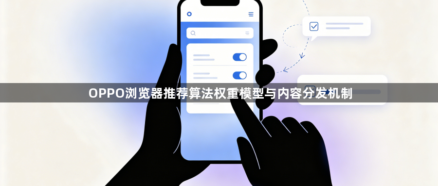 OPPO浏览器推荐算法权重模型与内容分发机制1