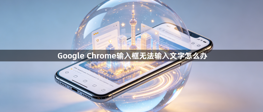 Google Chrome输入框无法输入文字怎么办1