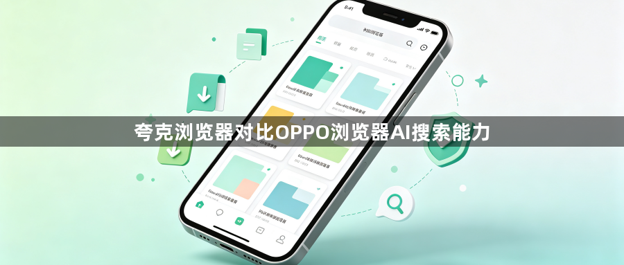 夸克浏览器对比OPPO浏览器AI搜索能力1