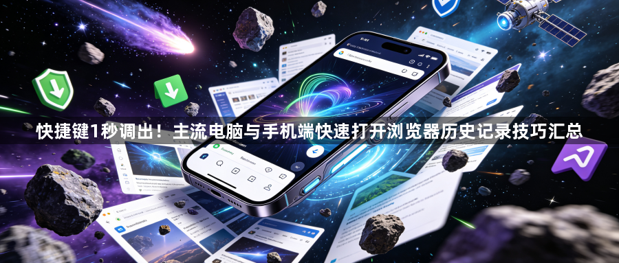 快捷键1秒调出！主流电脑与手机端快速打开浏览器历史记录技巧汇总1