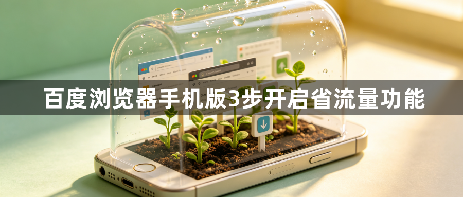 百度浏览器手机版3步开启省流量功能1
