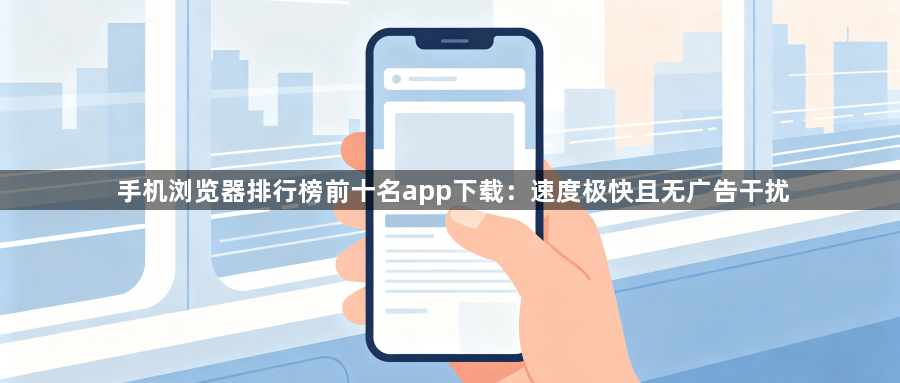 手机浏览器排行榜前十名app下载：速度极快且无广告干扰1