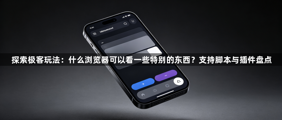 探索极客玩法：什么浏览器可以看一些特别的东西？支持脚本与插件盘点1