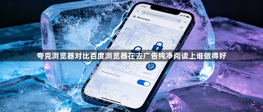 夸克浏览器对比百度浏览器在去广告纯净阅读上谁做得好1