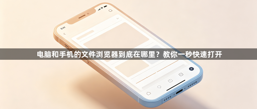 电脑和手机的文件浏览器到底在哪里？教你一秒快速打开1