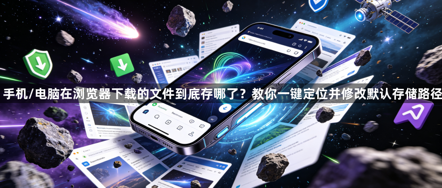 手机/电脑在浏览器下载的文件到底存哪了？教你一键定位并修改默认存储路径1