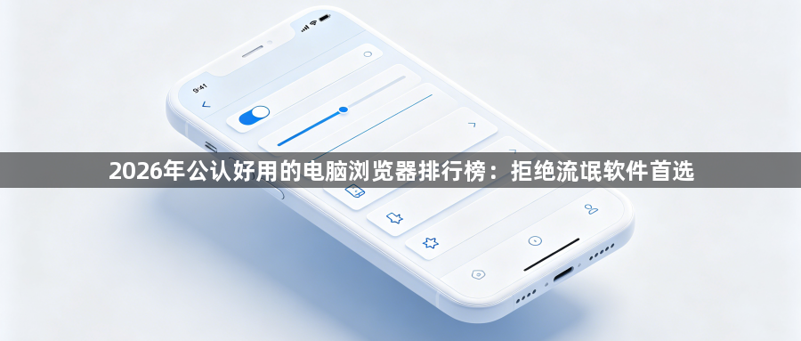 2026年公认好用的电脑浏览器排行榜：拒绝流氓软件首选1