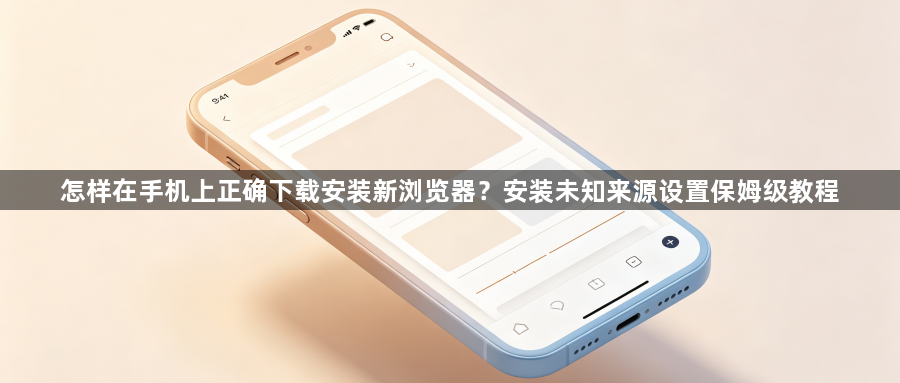 怎样在手机上正确下载安装新浏览器？安装未知来源设置保姆级教程1