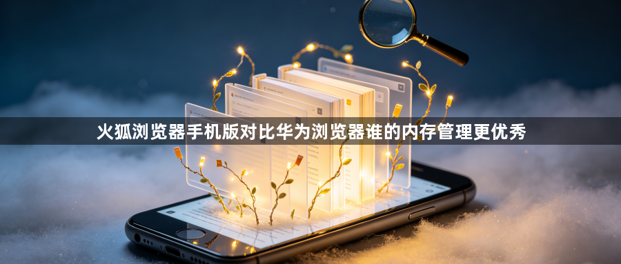 火狐浏览器手机版对比华为浏览器谁的内存管理更优秀1