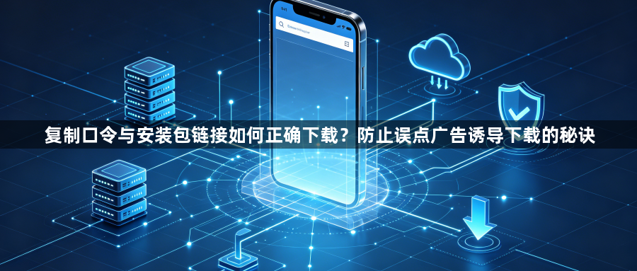 复制口令与安装包链接如何正确下载？防止误点广告诱导下载的秘诀1