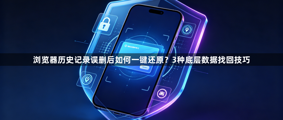 浏览器历史记录误删后如何一键还原？3种底层数据找回技巧1