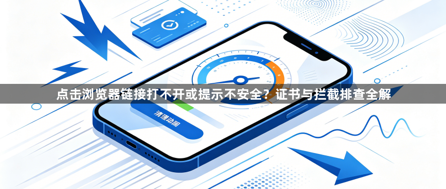点击浏览器链接打不开或提示不安全？证书与拦截排查全解1
