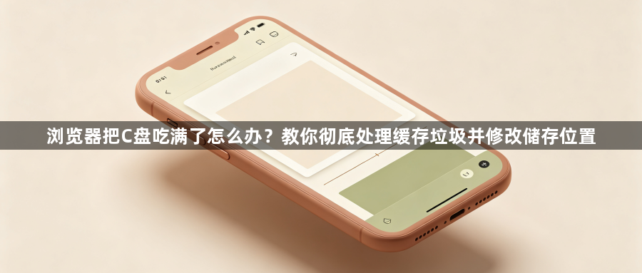 浏览器把C盘吃满了怎么办？教你彻底处理缓存垃圾并修改储存位置1